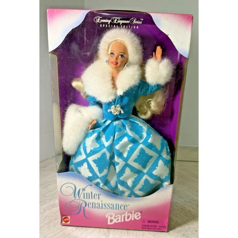 Winter Renaissance Barbie Doll Mattel 15570 Special Edition 1996 Blue White Rare